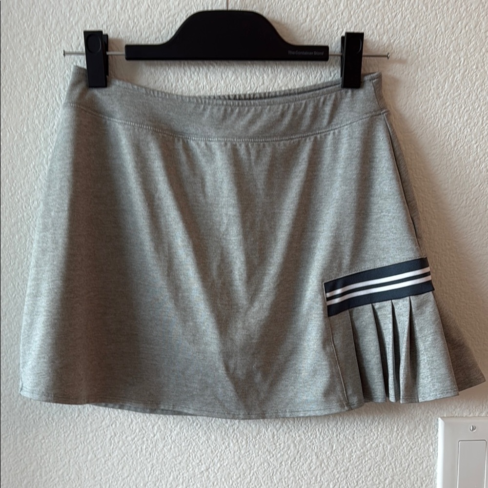 Gray Pleated Women's golf / tennis Skirt